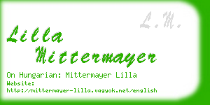 lilla mittermayer business card